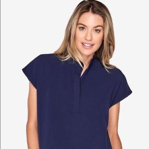 Brand new figs rafaela top xs navy never worn